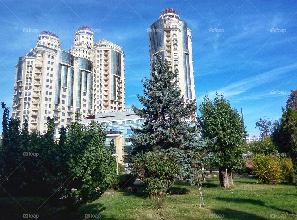 houses in the Arcadia area of ​​Odessa дома в районе Аркадии Одесса