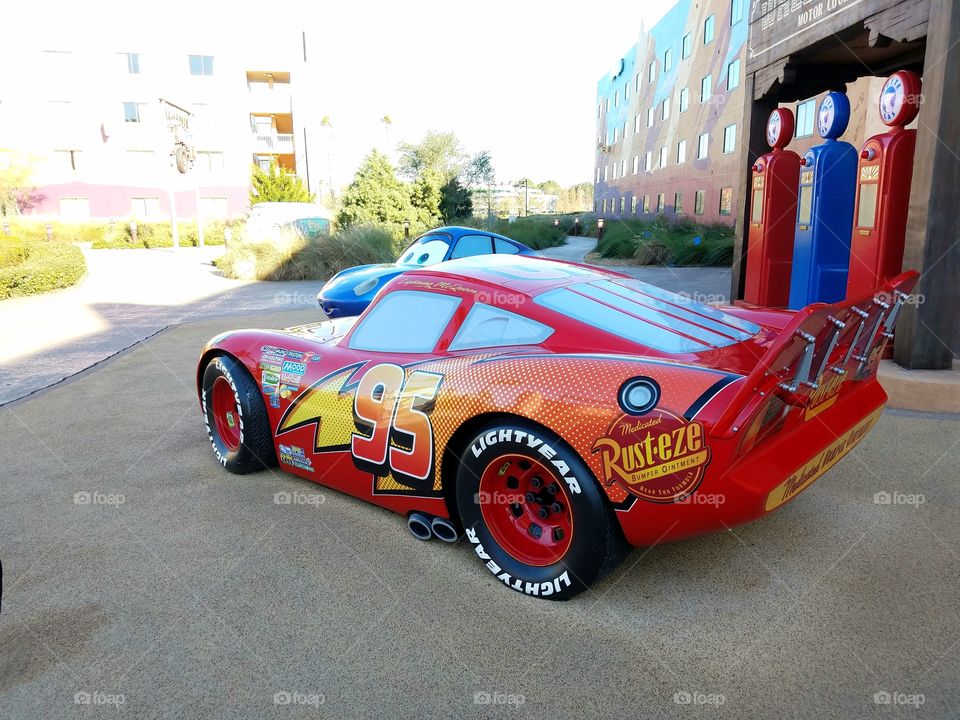 Lightning McQueen at Disney's Art of Animation resort