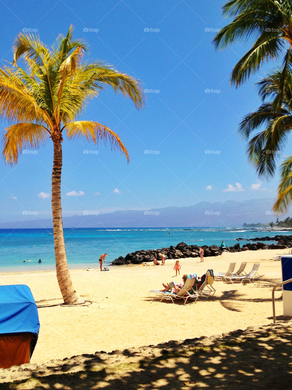 Relaxing in paradise