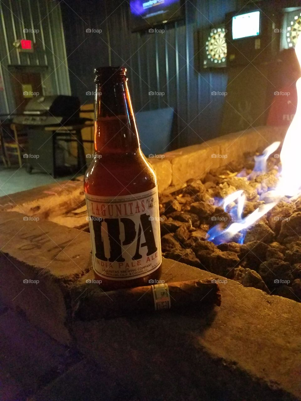 Good drink by the fire
