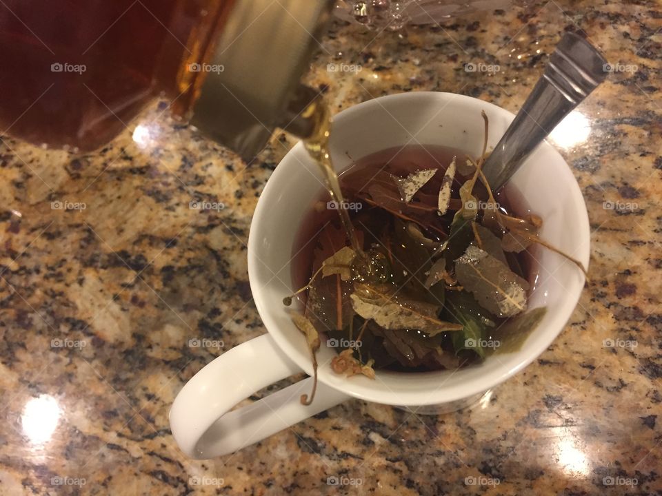 Healthy herbal tea good morning 
