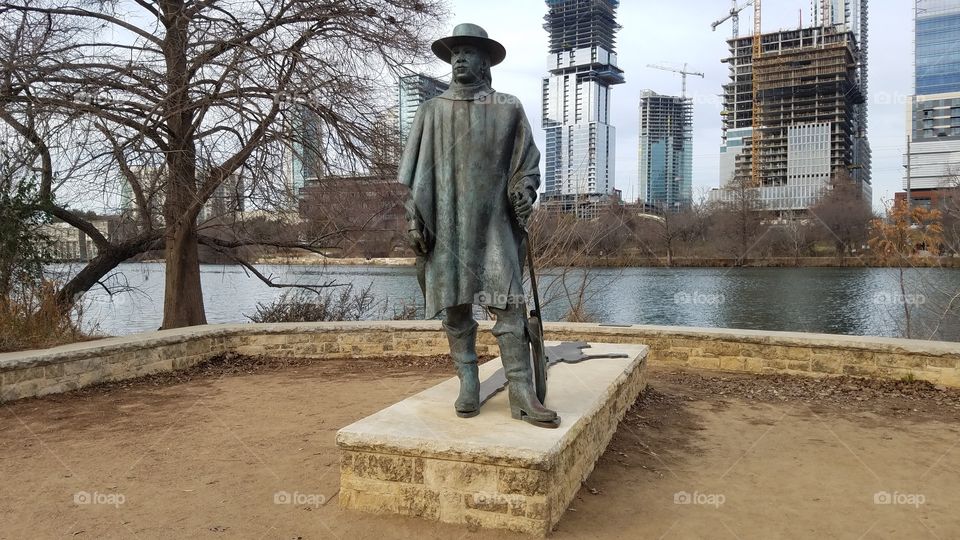 Stevie Ray Vaughan Statue in Austin, Texas
