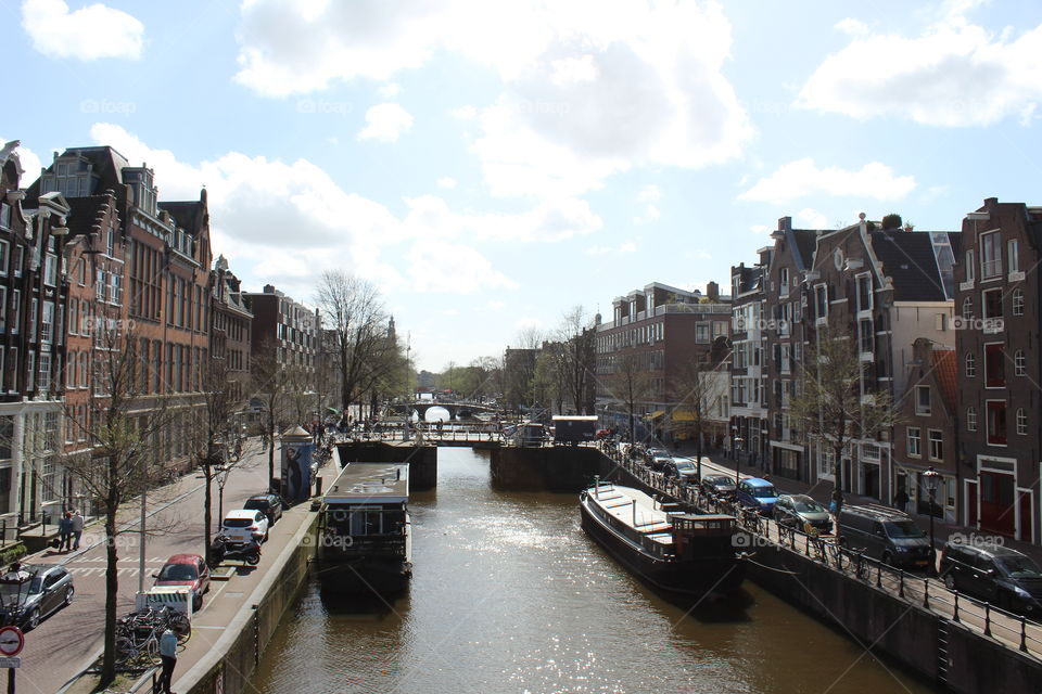 Sunny day in Amsterdam 