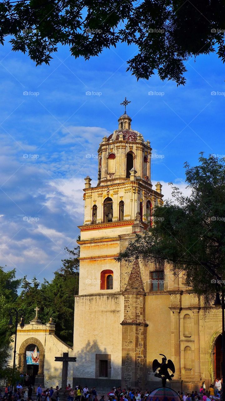 Ancient Mexican church in Coyoacan