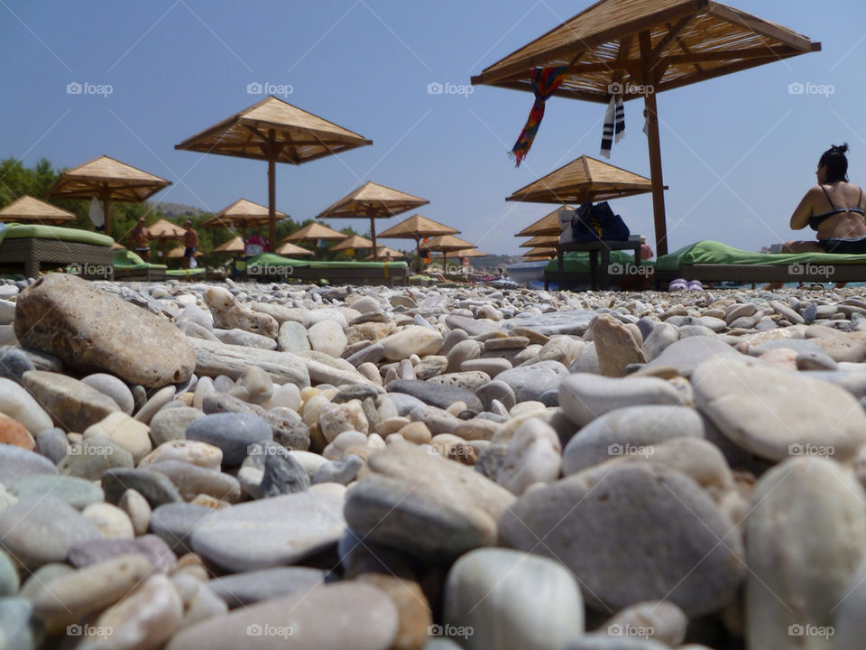 beach strand stenar pebbles by leilaelisabeth