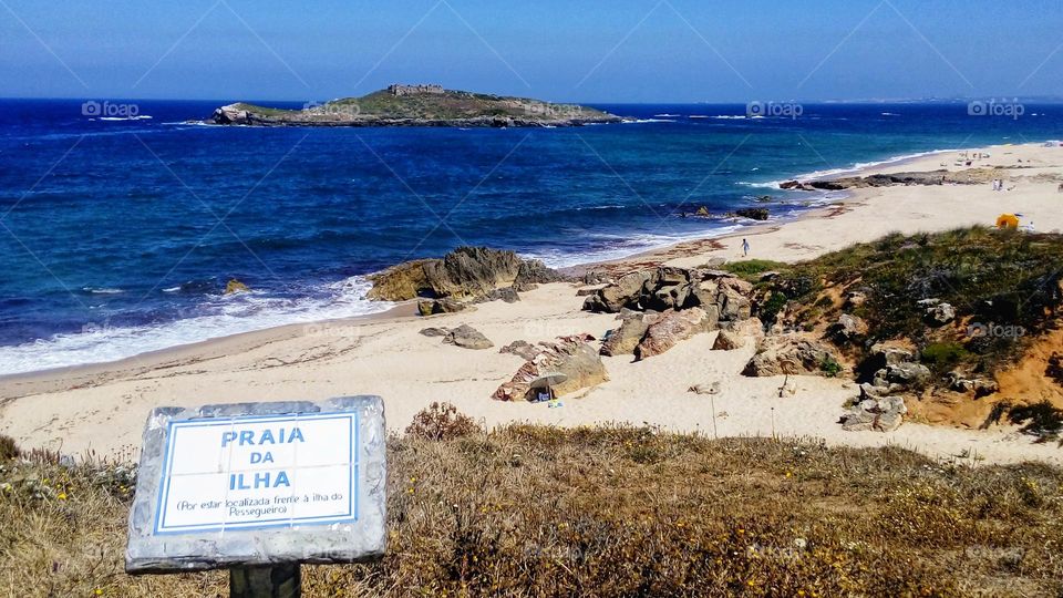 Landscape view of Ilha do Pessegueiro, Alentejo, Portugal