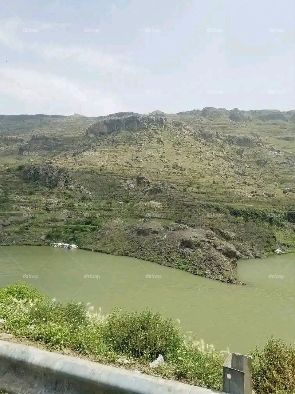 Glory be to God, the magnificent and picturesque view and the natural green trees are a view that is nothing more wonderful than it