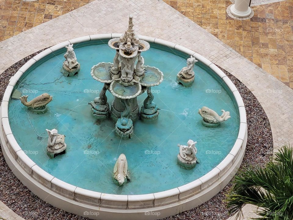 Beautiful Arial View Fountain
