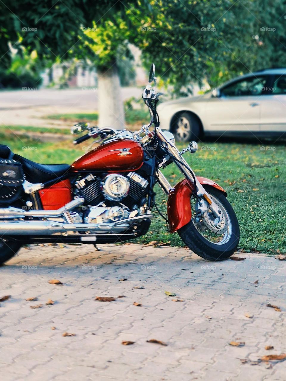 red motorcycle