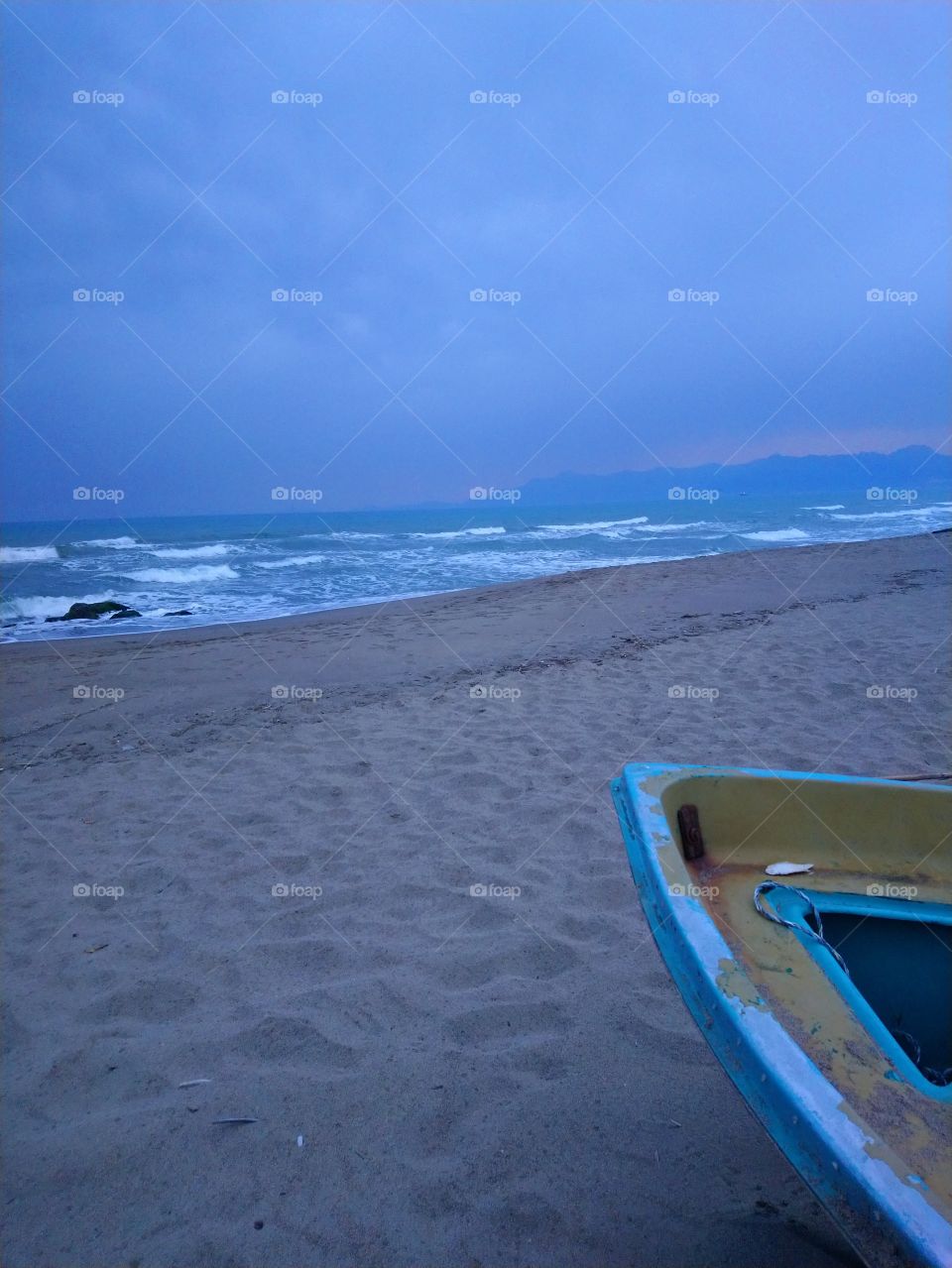 Sea in the evening