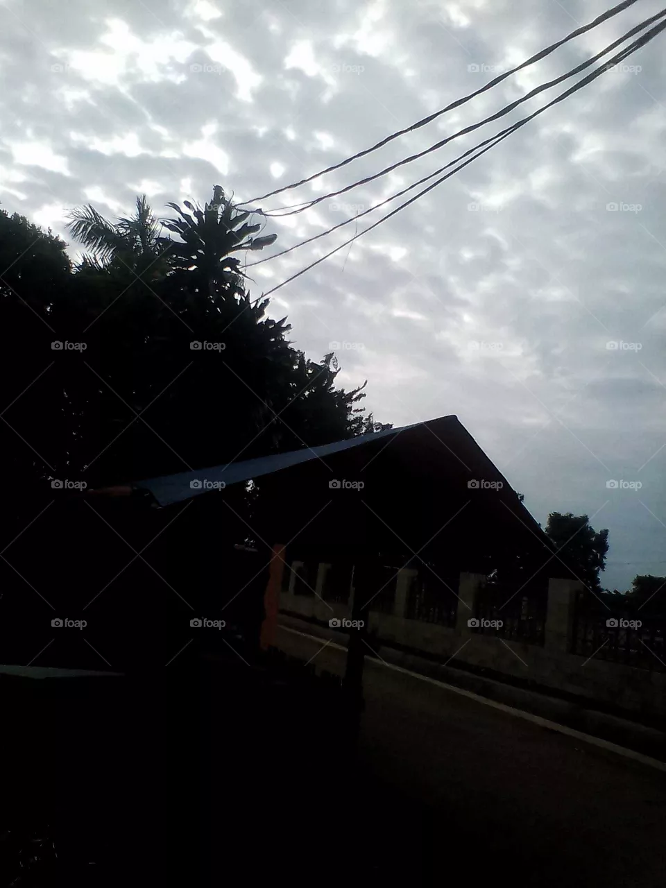 cloudy sky at the grave garden of the hero tegal groove Jakarta