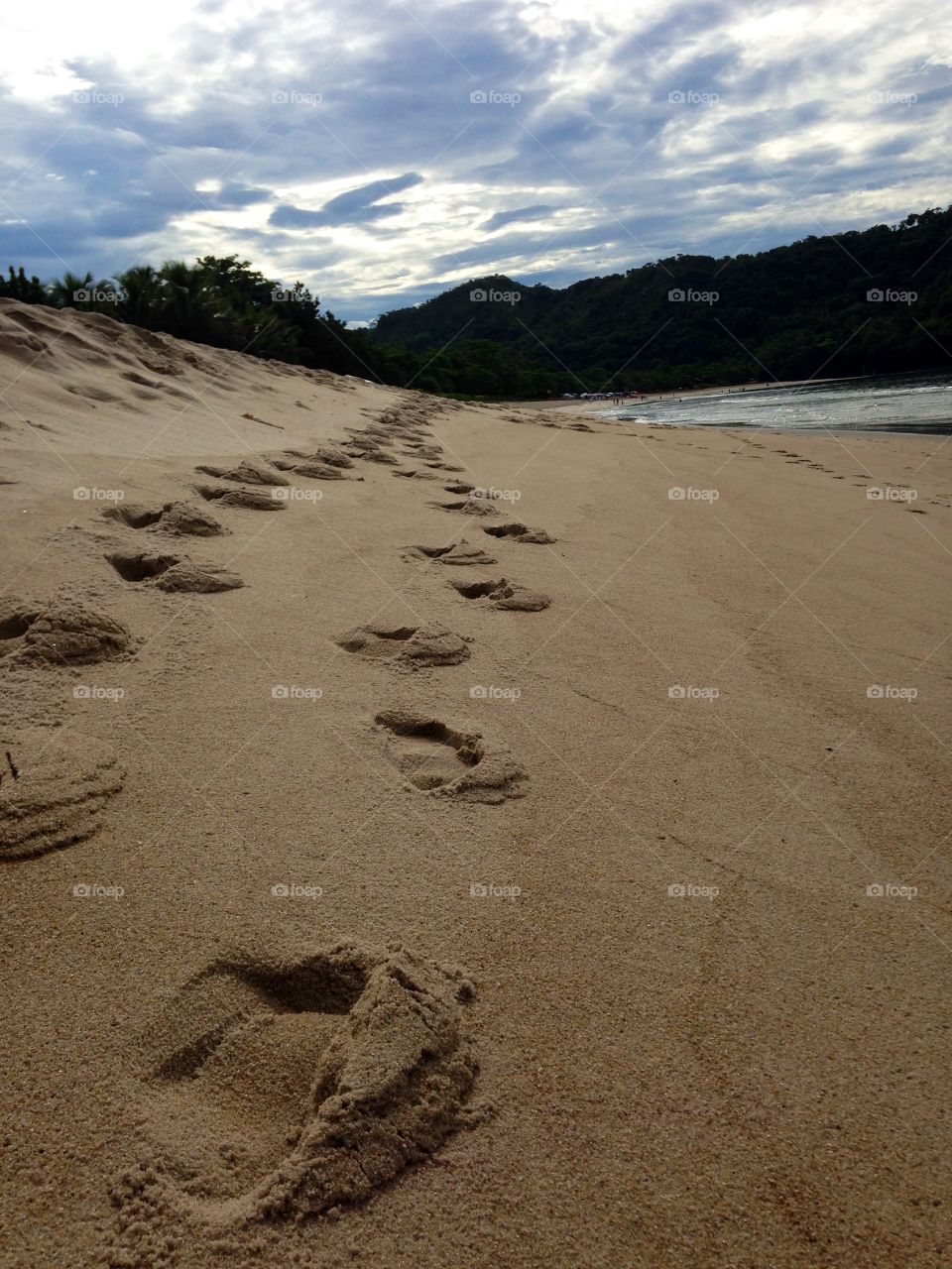 Footprints. Sandy Footprints