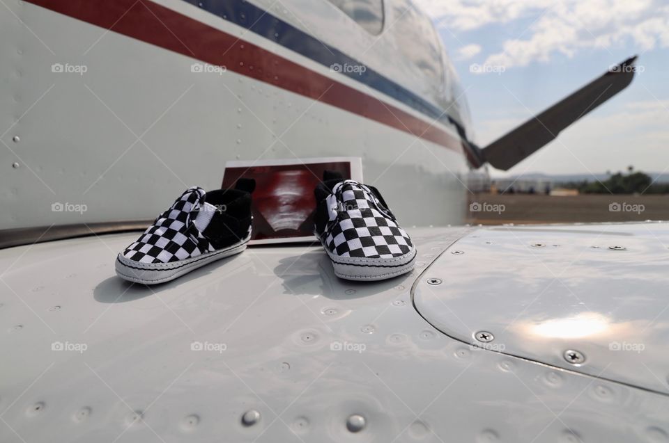 My cousin’s maternity photo shoot at Riverside Airport. Riverside, California.