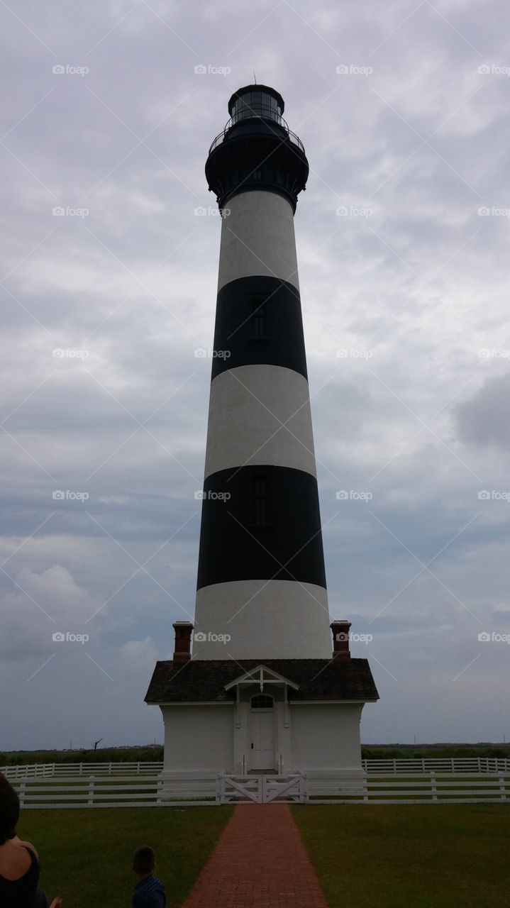 Bodie Island Lighthouse. outer banks, nc is known for their lighthouses.  this is from our vacation