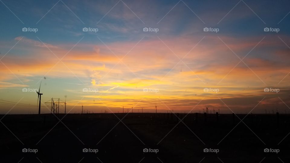 western Oklahoma sunset