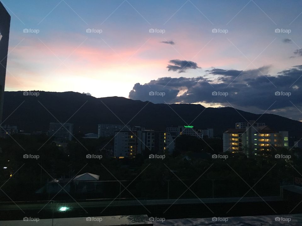 The light of evening