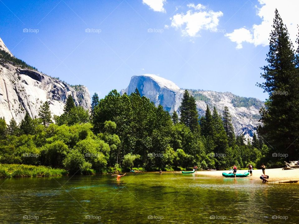 View of yosemite national park