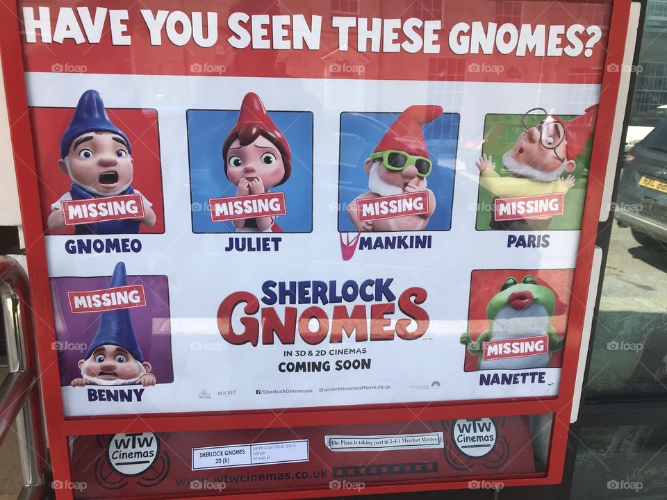 People’s impressions of ‘Gnomes” in the UK have always been viewed as derisory and those that collected them rather laughed at, until now and enter the film about missing knives.  Enter the film ‘Sherlock Gnomes,’ are they about to make a come back?