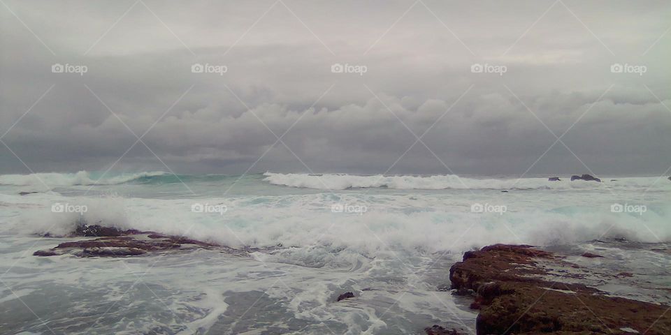 Stormy ocean