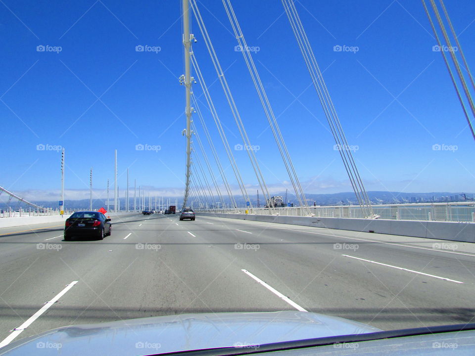 View captured while driving on the San Francisco Bay Bridge