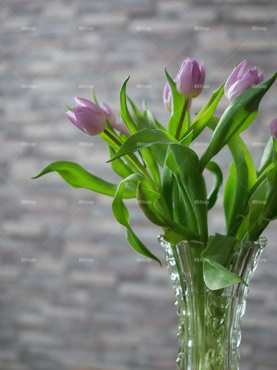 Vase with tulips