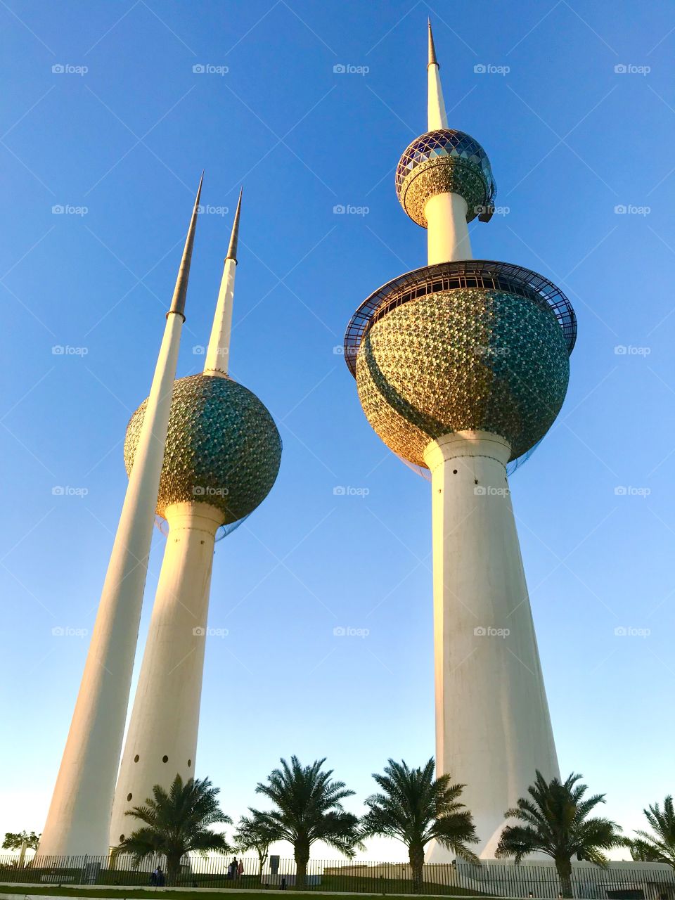 Majestic kuwait towers, amazing landmark in middle east
