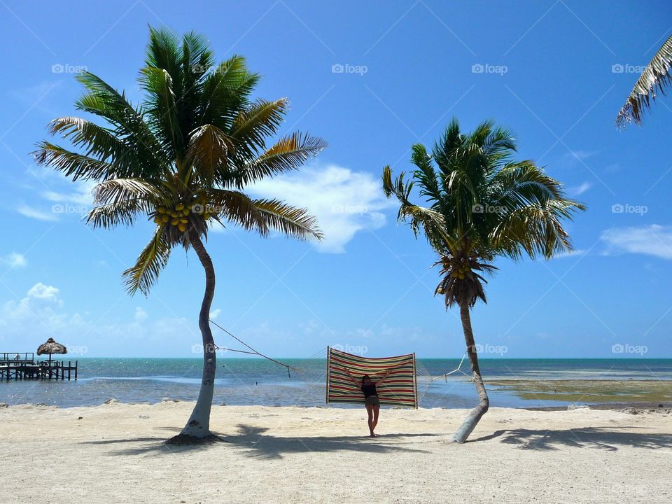 Hammock in the wind. On our way to Key West, we discovered this beautiful and very windy spot