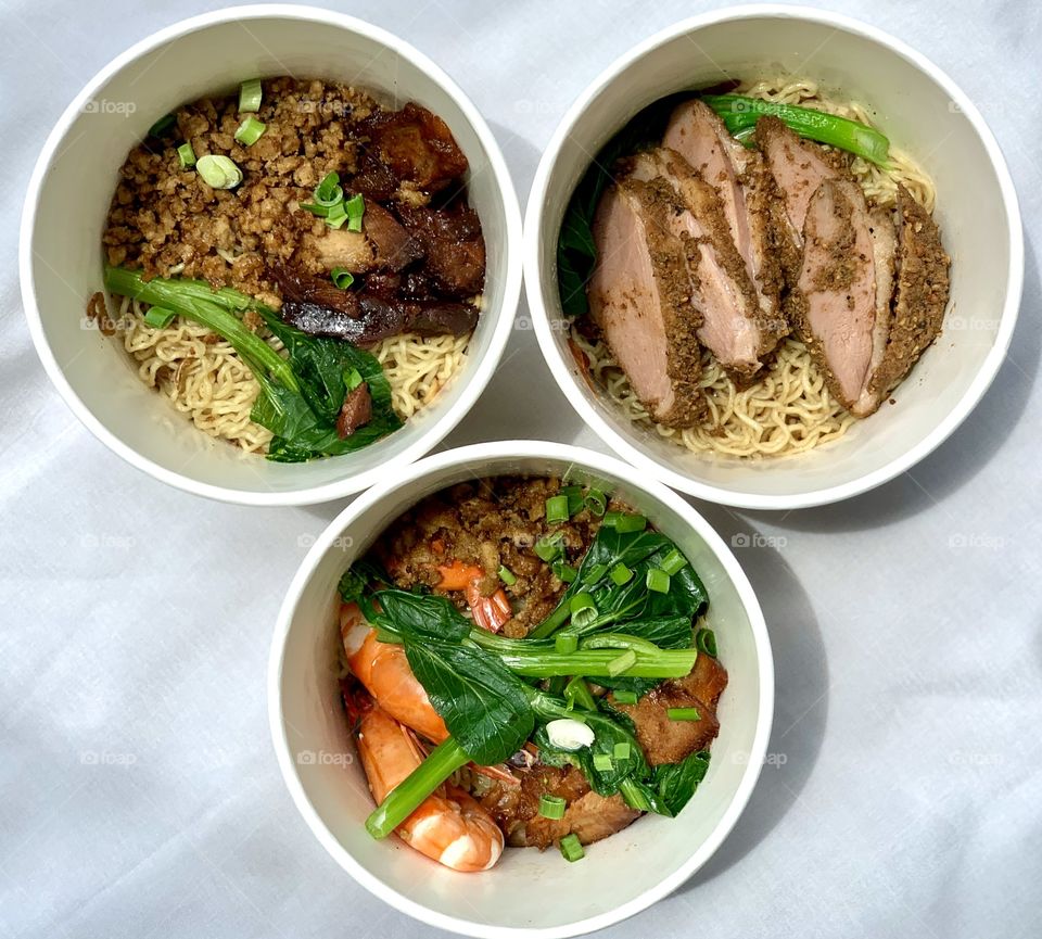 Premium Sarawak kolo mee bowls