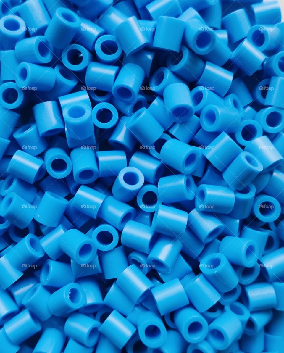 Blue cylinders