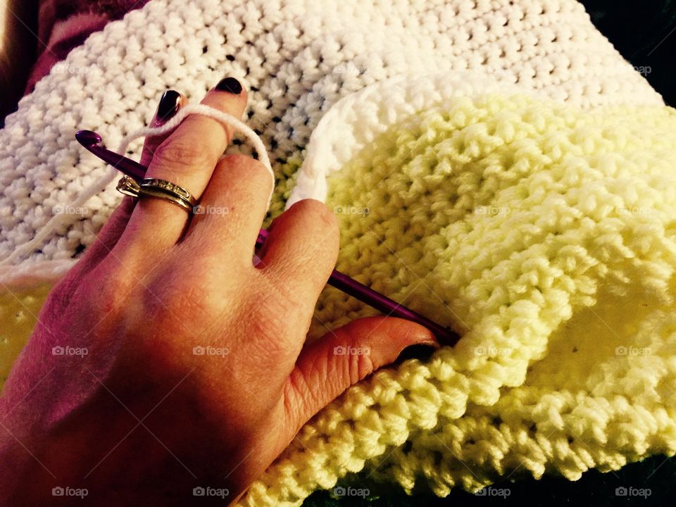 Learning to crochet