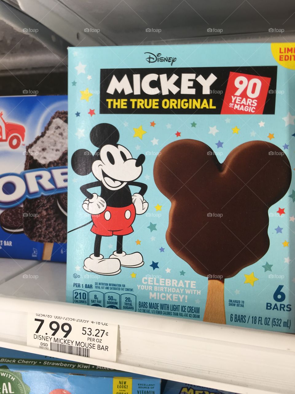 Disney Mickey ice cream bars at Publix 