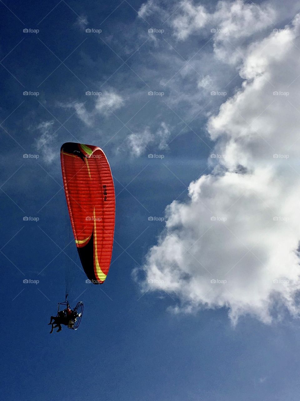 Red Paraglider 