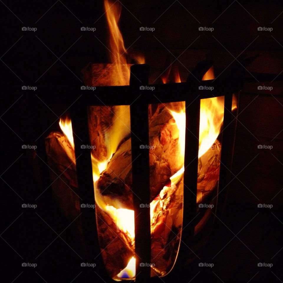 winter hot fire romantic by zinnebeelden