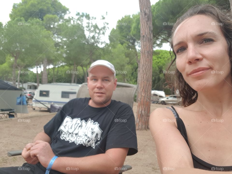 L'Escala Spain summer time on the camping