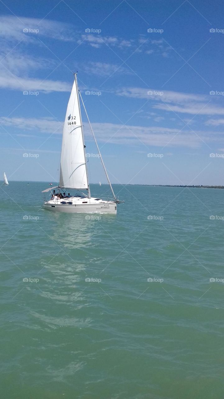 white boat - serenity