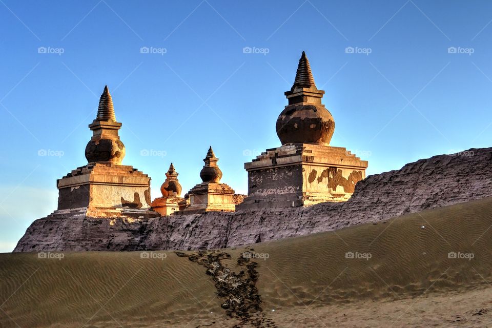 Dark City. Ancient city from the Tangut tribes in Ejina, Inner Mongolia.
