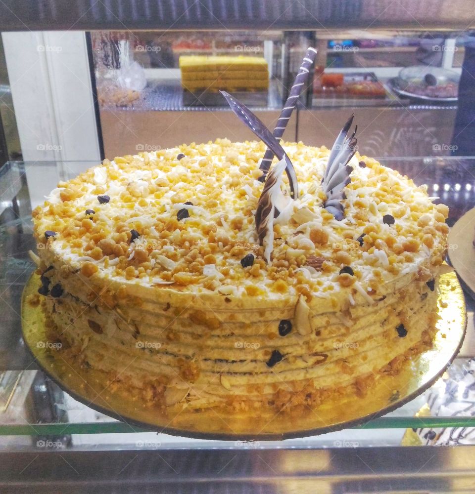 dry fruit white forest cake