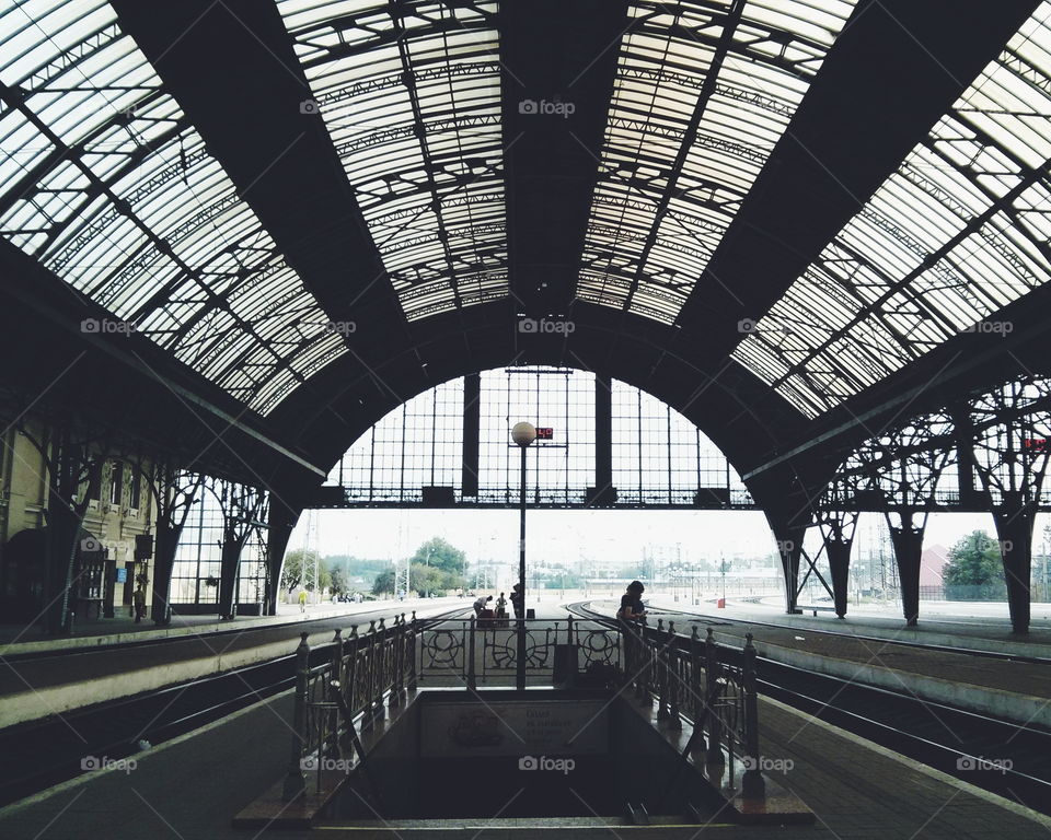 Railway station, Lviv, Ukraine. Railway station, Lviv, Ukraine