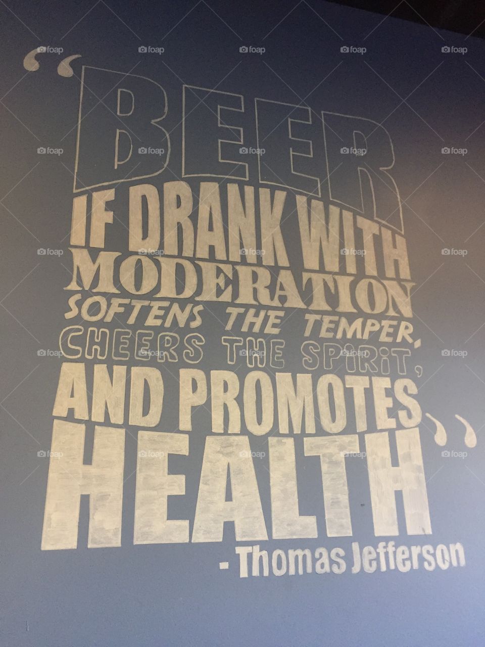 Beer quote painting at a local brewery