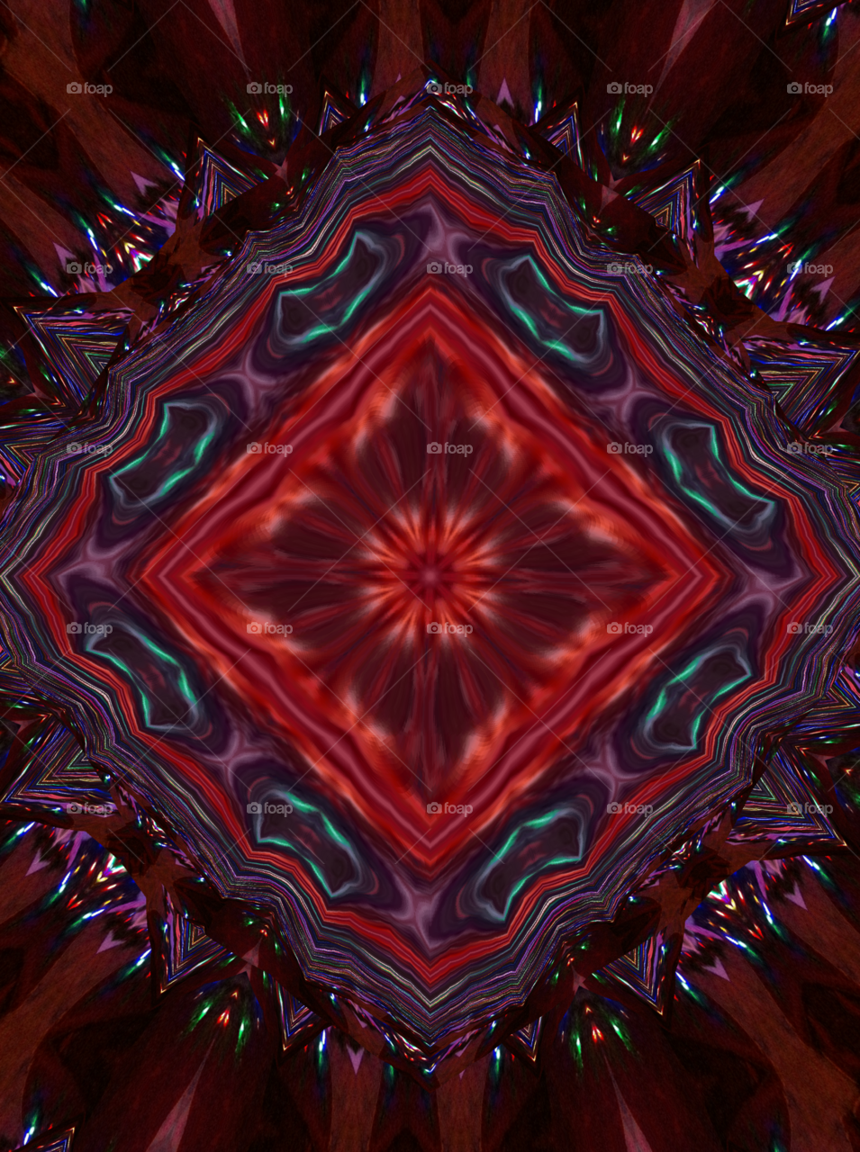 multicolored lights fractal