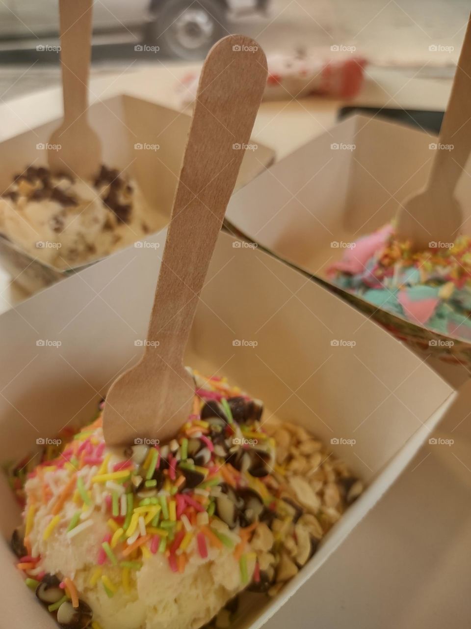 ice cream treat to mom and sis from ibaco icecream