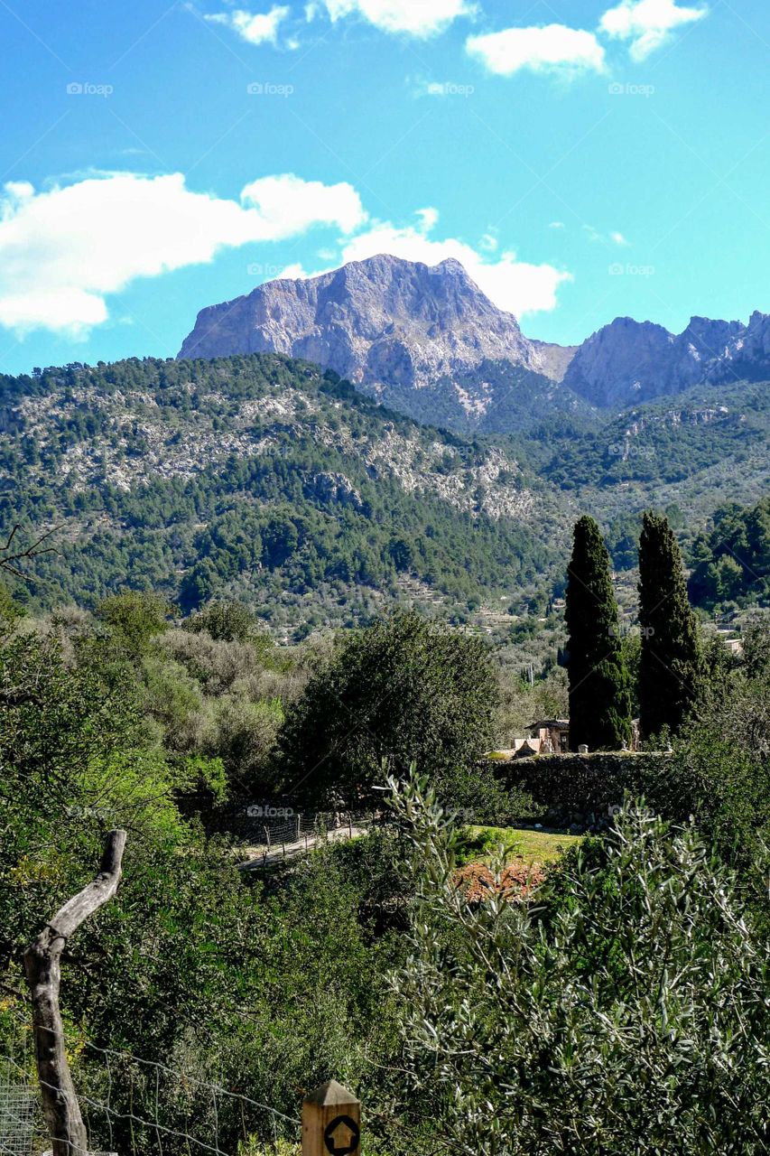 Serra de Tramuntana. mountain at Mallorca