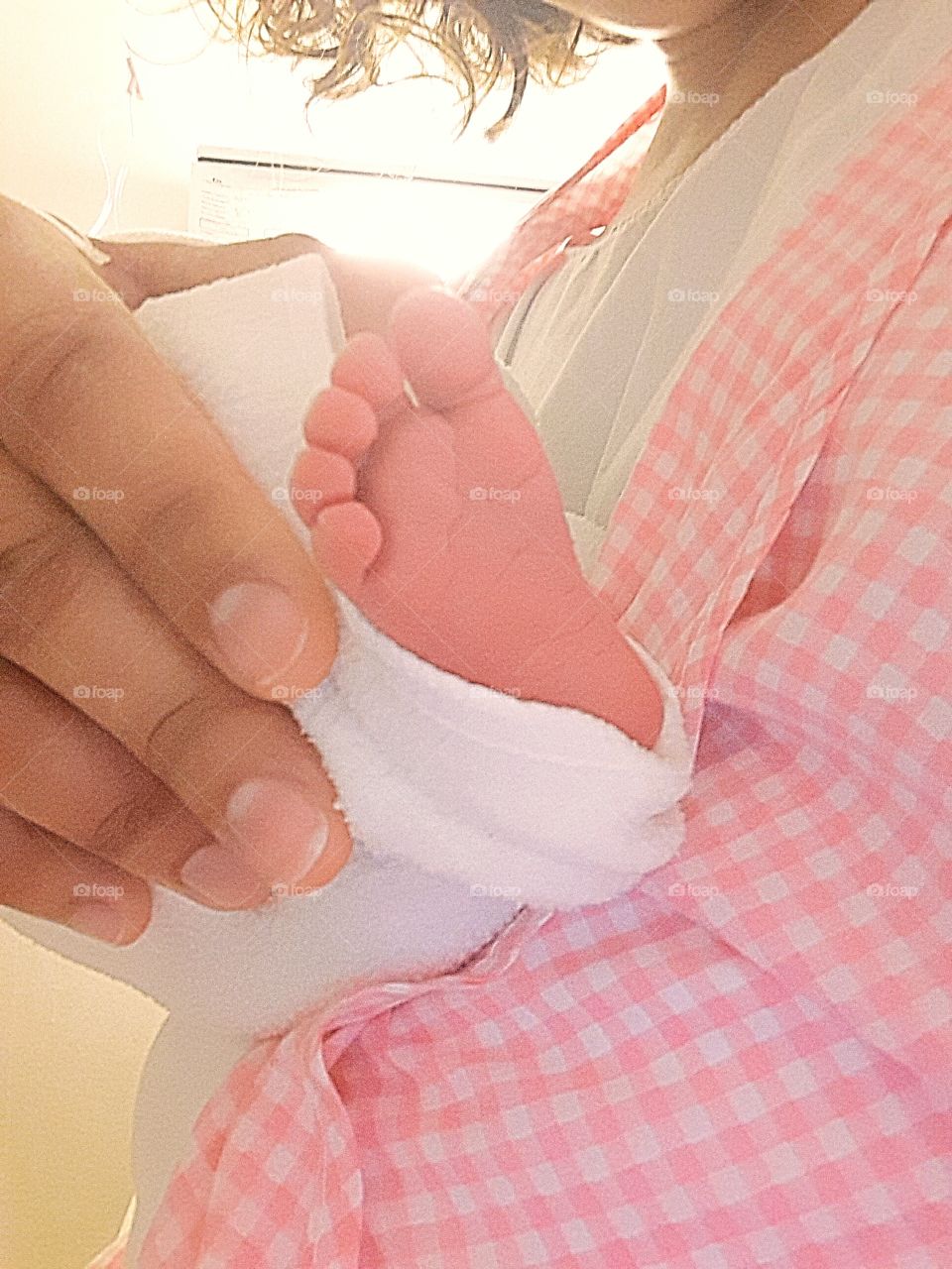 My baby little foot, new born, baby girl, I love her!