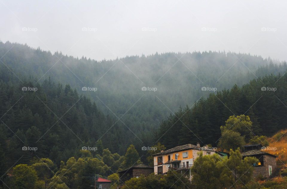 Mountain landscape in Bulgaria, Rhodope mountain