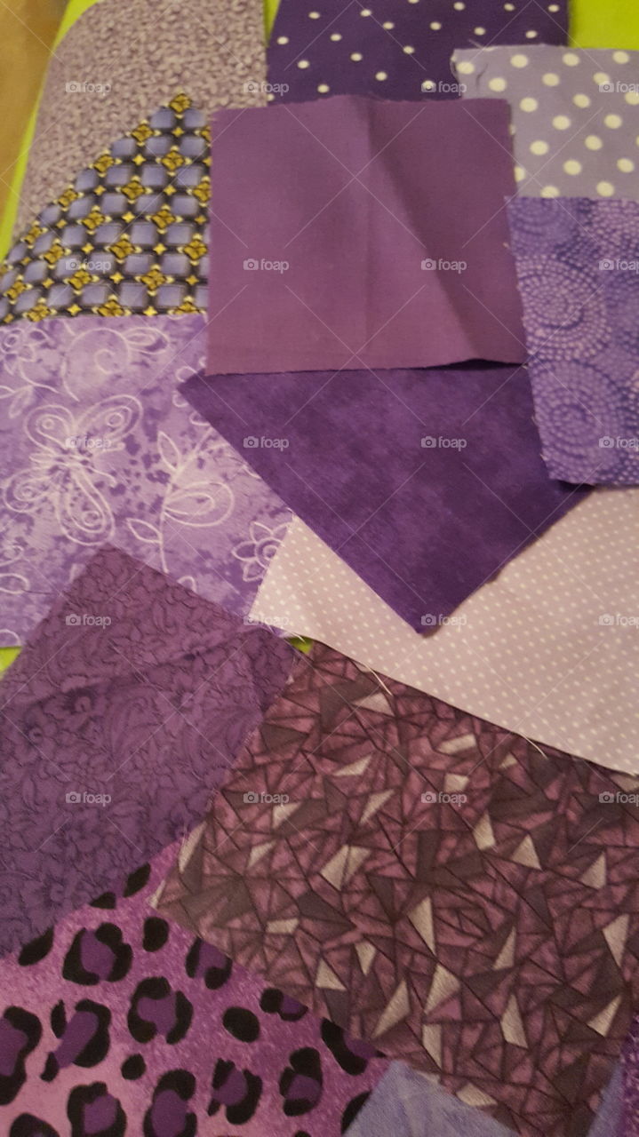 purple pieces