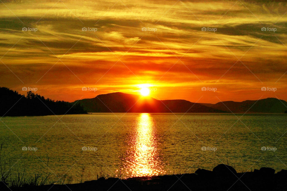 sommar sunset himmel vatten by ka71