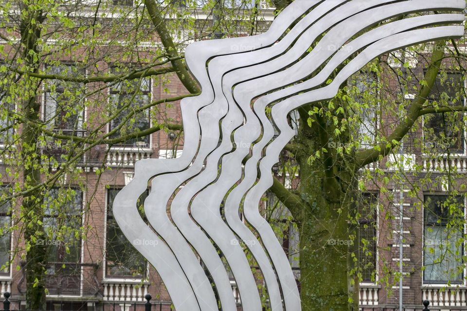 Monument For Theo Van Gogh At Amsterdam The Netherlands 21-4-2023