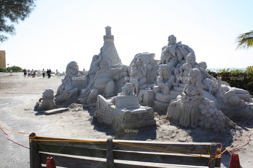 Sand sculptures in Florida