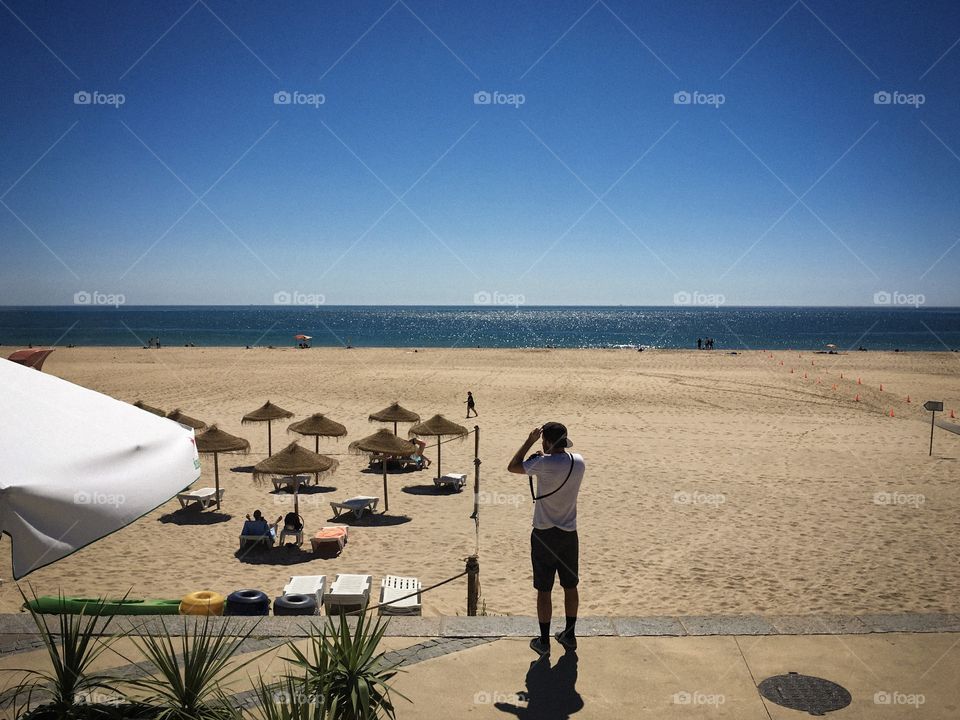 Sandy beach in Portugal