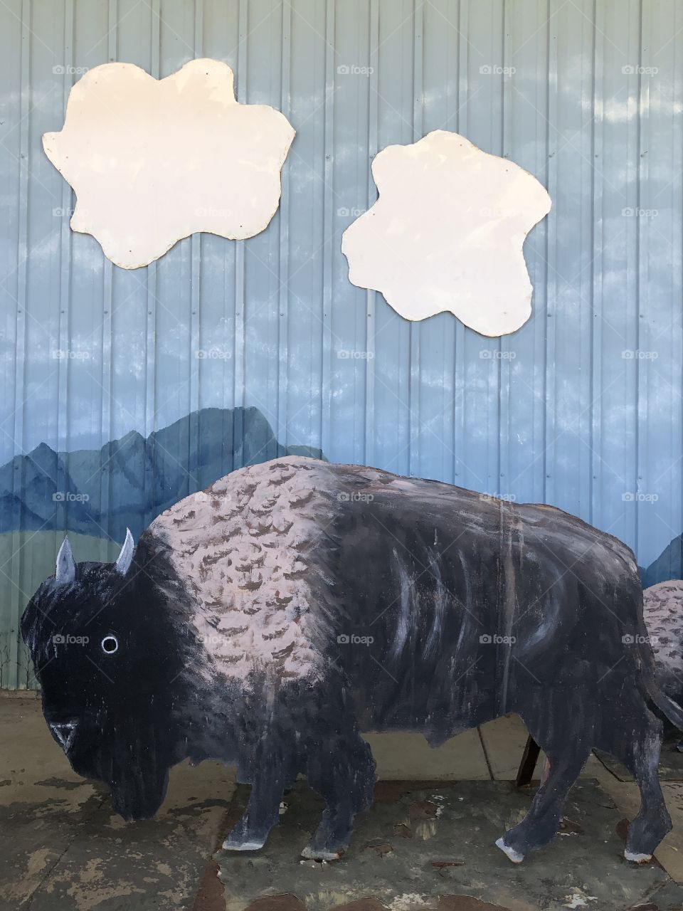 Buffalo Sculpture and Painting